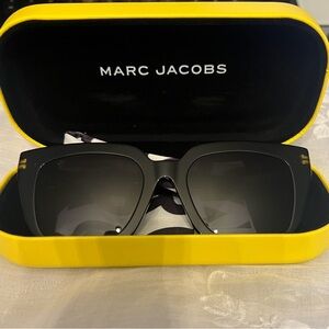 Marc Jacobs MJ 1083/S Square Shape Black Sunglasses